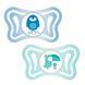Пустышка Chicco Physio Light, силикон, 2-6 мес., 2 шт., Голубой