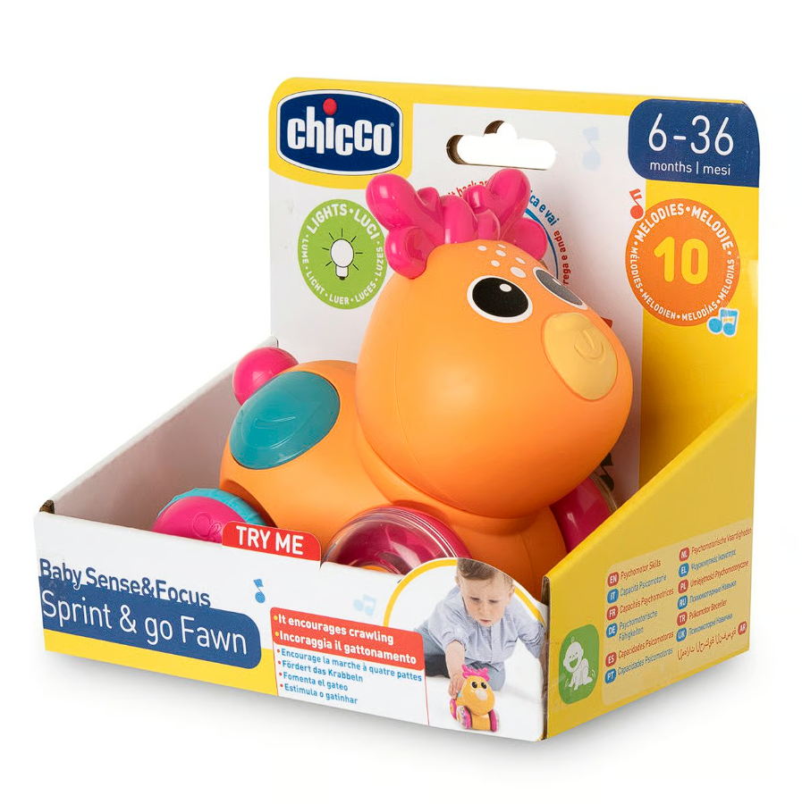 Музична іграшка Chicco "Оленятко Sprint&Go", від 6 - ти міс