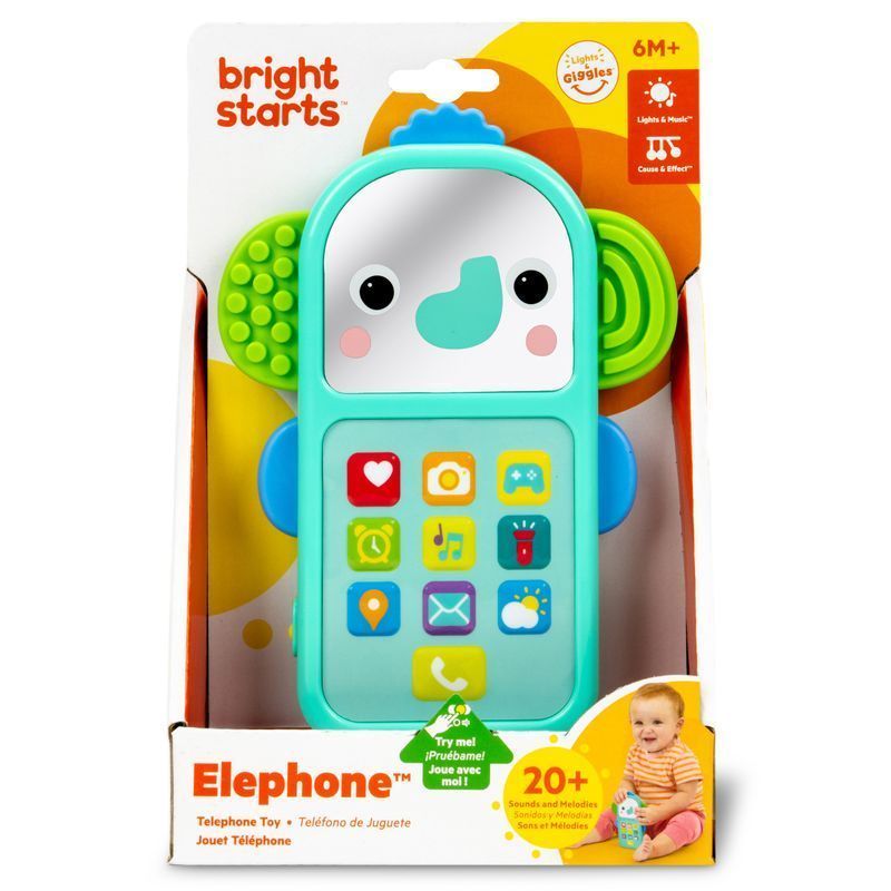 Музична іграшка Bright Starts "Телефон Elephone", від 6 - ти міс