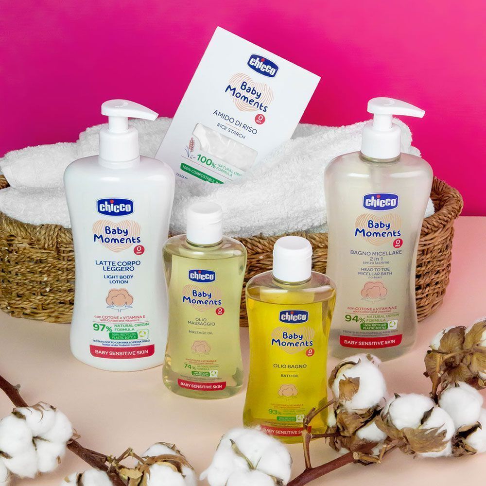 Масло для ванны Chicco Baby Moments для чувствительной кожи, 200 мл
