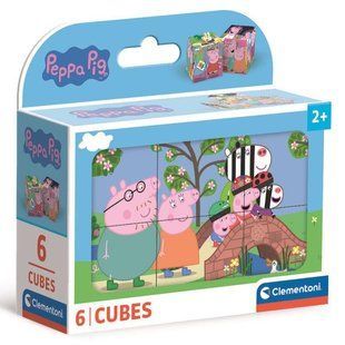 Кубики-пазл Clementoni "Peppa pig", 6 елементів, від 2 - х років