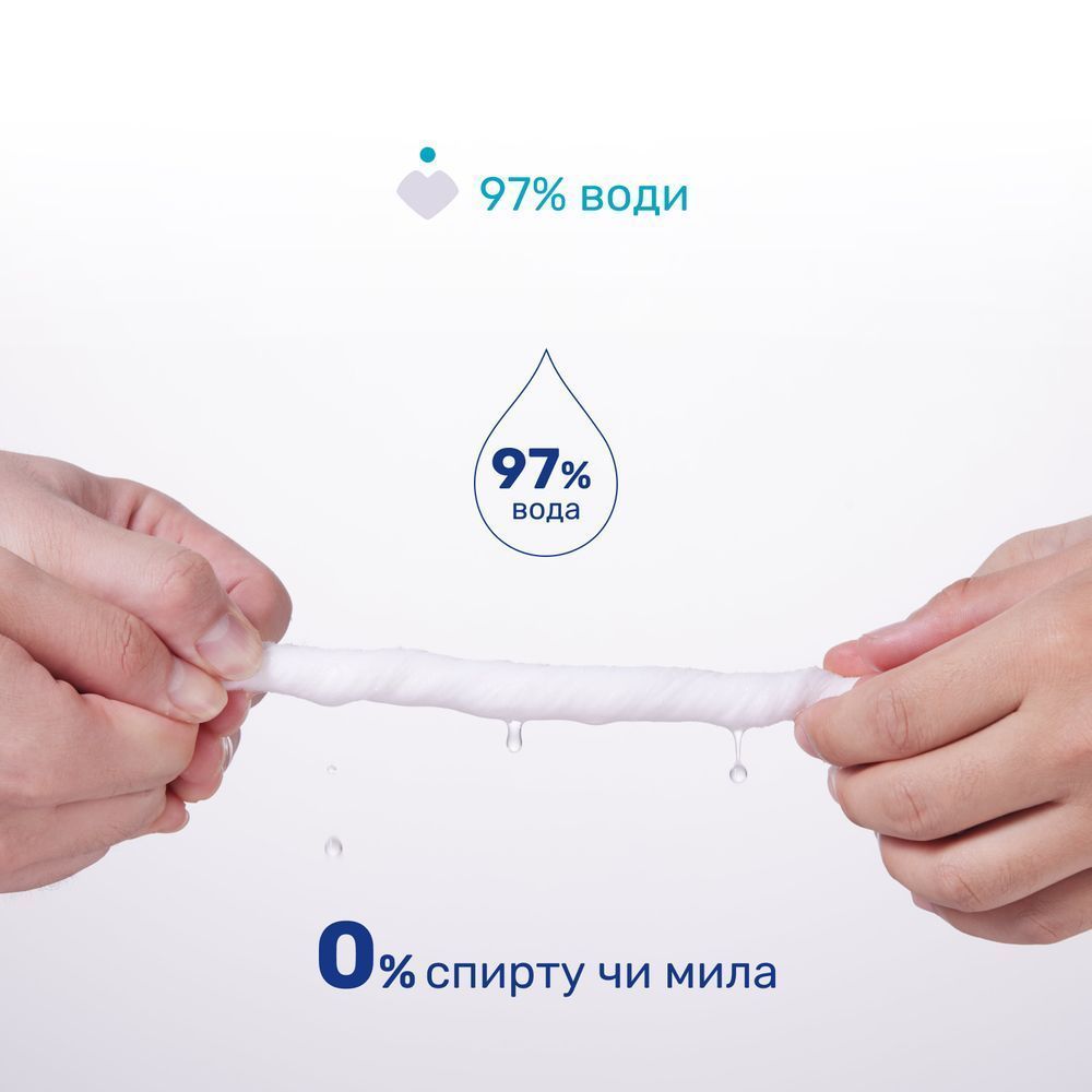 Серветки м`які Chicco очищаючі, біорозкладні, 60 шт