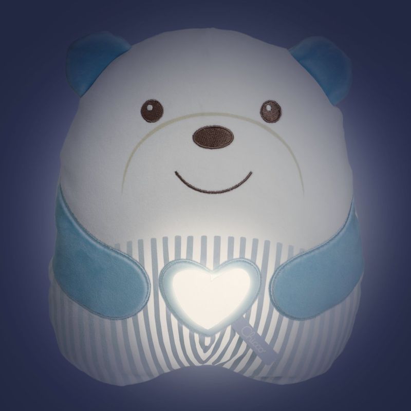 Мягкая музыкальная игрушка Chicco "Успокаивающий медвежонок", Голубой, с рождения