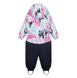 Детский зимний комбинезон для девочки JOIKS белый/черный, 80