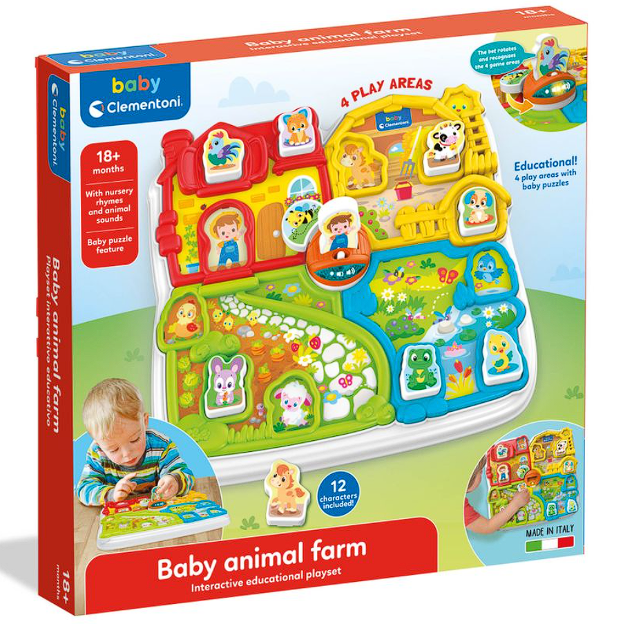 Игровой развивающий центр Clementoni "Baby Animal Farm", от 12 - ти мес