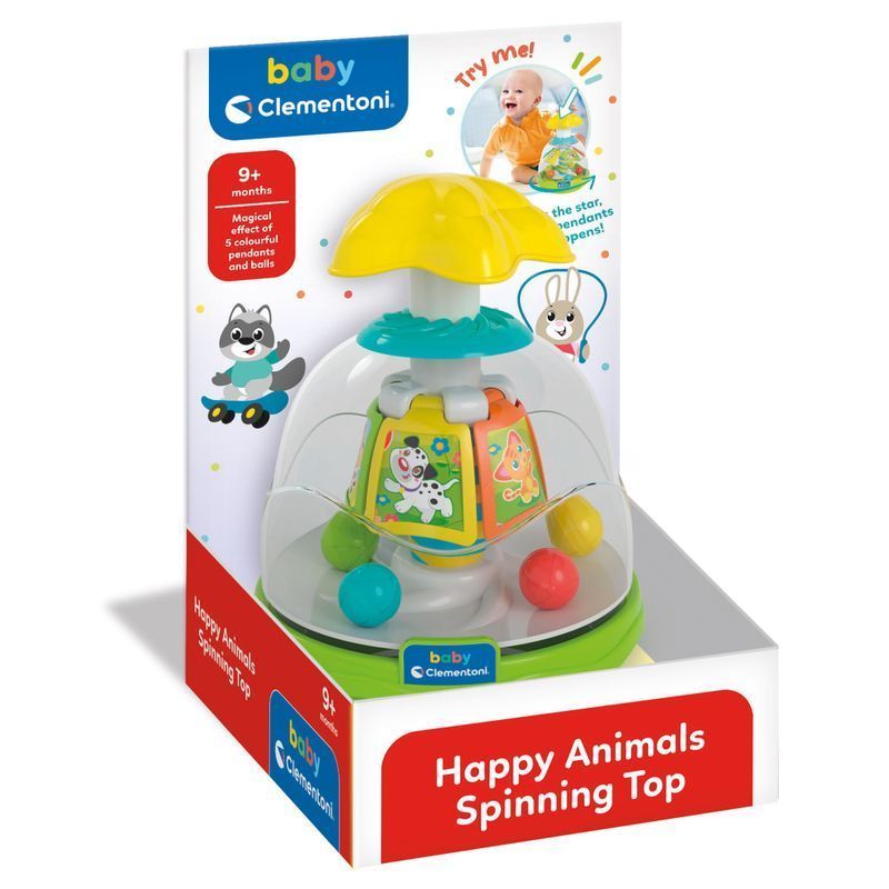 Игрушка-юла Clementoni "Happy Animals", от 9 - ти мес