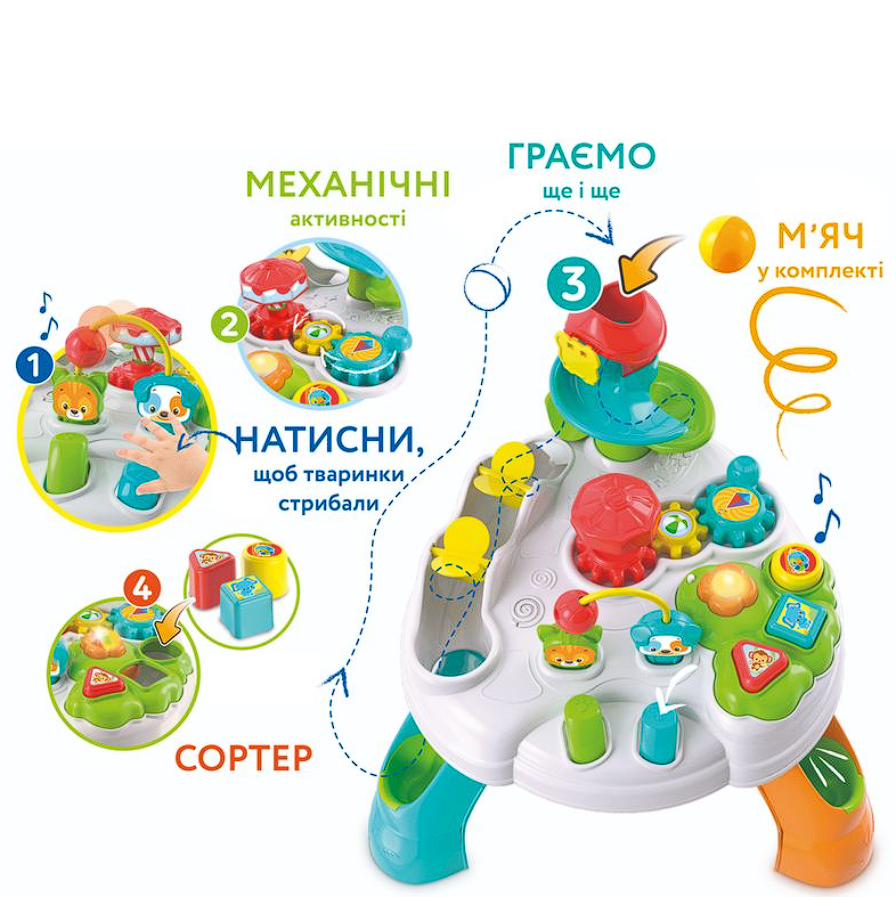 Игровой развивающий центр Clementoni "Baby Park Activity Table", от 12 - ти мес