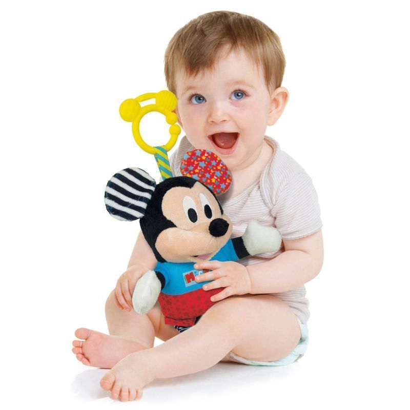 Мягкая игрушка на коляску Clementoni "Baby Mickey", серия "Disney Baby", от 6 - ти мес