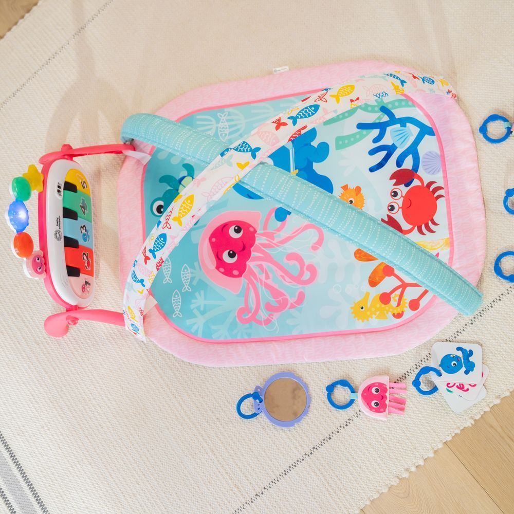 Розвиваючий килимок 4 в 1 Baby Einstein "Kickin' Tunes. Jellyfish Jamboree", з народження
