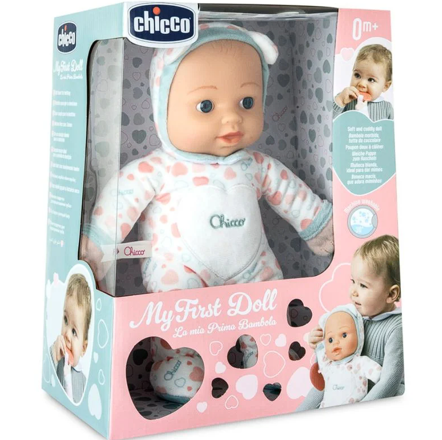 Лялька Chicco "My First Doll", Рожевий та білий, з народження