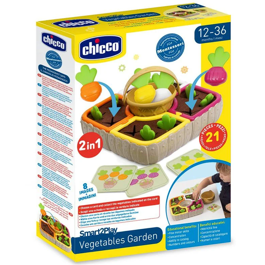 Развивающая игрушка Chicco "Мой первый огород", от 12 - ти мес