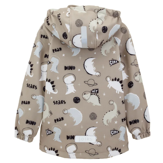 Ветровка детская для мальчика Softshell JOIKS коричневый, Коричневый, 110, Ветровка